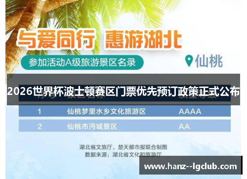 2026世界杯波士顿赛区门票优先预订政策正式公布